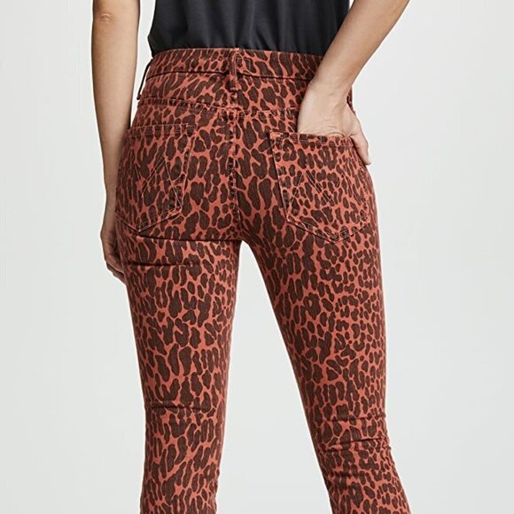 MOTHER BNWT Ankle Fray Jeans High Waist Animal - Picture 11 of 11